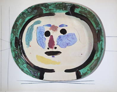 Pablo Picasso(After) - Ceramiques de Picasso X: Artist: Pablo Picasso(After) Title: Ceramiques de Picasso X Year: 1948 Dimensions: 11.5in. by 16in. Edition: From the rare limited edition Medium: Gloss coated