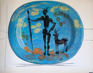 Pablo Picasso (After)- Ceramiques de Picasso XV: Artist: Pablo Picasso(After) Title: Ceramiques de Picasso XV Year: 1948 Dimensions: 11.5in. by 16in. Edition: From the rare limited edition Medium: Gloss coated