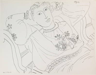 Henri Matisse (After) - Untitled from "Dessins De: Artist: Henri Matisse (After) Title: Untitled from "Dessins De Matisse" Year: 1936 Dimensions: 10in. by 8.25in. Edition: From the rare limited edition Publisher: