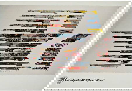 Robert Rauschenberg - Star in Motion Poster for Los Angeles 1984 Olympic Games: Artist: Robert Rauschenberg Title: Star in Motion Poster for Los Angeles 1984 Olympic Games Year: 1982 Dimensions: 24in. by 36in. Edition: Fromthe Rare Limited Edition