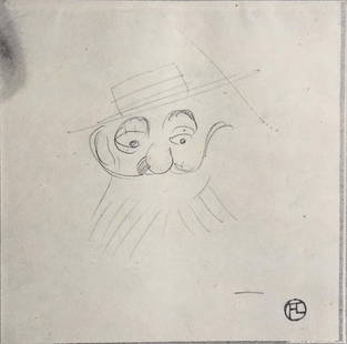 Henri Toulouse-Lautrec (After) - Bearded Man: Artist: Henri Toulouse-Lautrec (After) Title: Bearded Man Year: 1930 Dimensions: 12in. by 17in. Edition: V from the rare limited edition of X Publisher: Chez He