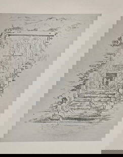James McNeill Whistler (After) - Garden: Artist: James McNeill Whistler (After) Title: Garden Year: 1922 Dimensions: 14 3/4in. by 11 1/4in. Edition: From the Rare Limited Edition of 200 Publisher: The