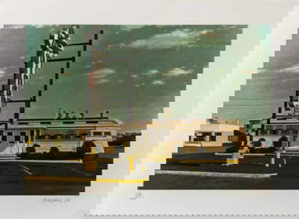 John Baeder - Yankee Clipper: Artist: John BaederTitle: Yankee ClipperYear: 1980Dimensions: 22in. by 30in.Edition: From the Rare Limited Edition of 250Medium: Screenprint in colorsCondition: ExcellentSignature Details: Hand