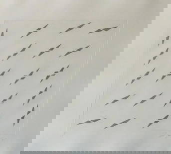Tess Jaray - Encounter 1: Artist: Tess JarayTitle: Encounter 1Year: 1979Dimensions: 31in. by 24in.Edition: From the Rare Limited Edition of 50Suite: Encounter Medium: Etching on PaperCondition: ExcellentSignature Details: