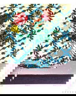 Bill Sullivan - Flowers: Artist: Bill Sullivan Title: Flowers Year: 1982 Dimensions: 30in. by 22in. Edition: From the Rare Limited Edition of 200 Medium: Serigraph in Colors