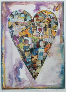 Salvador Principe - From the Heart: Artist: Salvador Principe Title: From the Heart Dimensions: 26in. by 40in. Edition: From the Rare Limited Edition of 325 Medium: Offset lithograph on paper Conditio