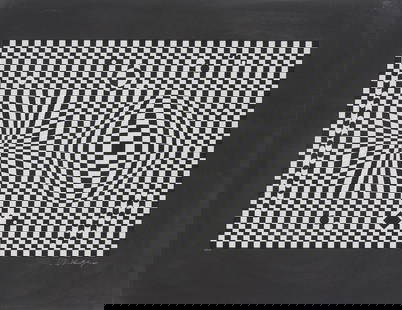 Victor Vasarely - Vega: Artist: Victor VasarelyTitle: VegaYear: 1959Dimensions: 20 x 26 in.Edition: 63 from the limited edition of 150Publisher: Denise Rene, ParisSuite: Cinetique IIIMedium: Screenprint on paperCondition: