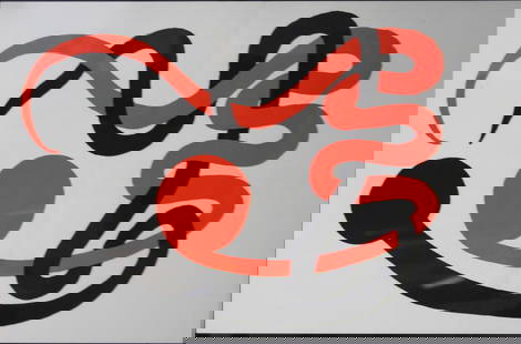Alexander Calder - 1973: Artist: Alexander Calder Title: Derriere Le Miroir #201 Year: 1973 Dimensions: 12.75in. by 21in. Edition: From the rare limited edition Suite: Derriere Le Miroi