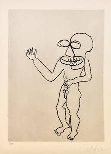 Alexander Calder - Santa Claus VIII: Artist: Alexander Calder Title: Santa Claus VIII Year: 1974 Dimensions: 26.75in. by 20.5in. Edition: From the limited edition of 175 Publisher: Editions de L'He