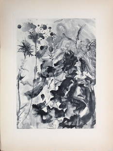Salvador Dali - The Apparition of St. James: Artist: Salvador Dali Title: The Apparition of St. James Year: 1964 Dimensions: 10.25in. by 13in. Edition: From the rare limited edition of 165 in blue/gray Publish