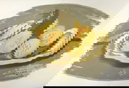 Georges Braque - Corbeille de fruits: Artist: Georges Braque Title: Corbeille de fruits Year: 1952 Dimensions: 22in. by 15in. Edition: From the Rare Limited Edition Publisher: Maeght Paris <