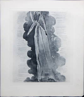 Salvador Dali - Divine Impenetrability: Artist: Salvador DaliTitle: Divine ImpenetrabilityYear: 1964Dimensions: 10.25in. by 13in.Edition: From the rare limited edition of 165 engravingsPublisher: Les Heures Claires FranceSuite: The Divine