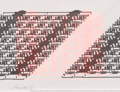 Julian Opie - Apartment 5: Artist: Julian Opie Title: Apartment 5 Year: 2021 Dimensions: 15in. by 20in. Edition: From the rare limited edition of 20 Suite: Apartment Medium: