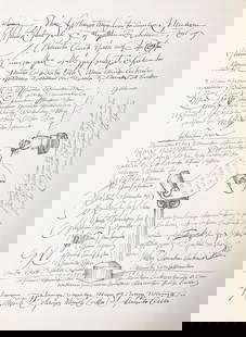 Saul Steinberg - Illustration II: Artist: Saul SteinbergTitle: Illustration IIYear: 1966Dimensions: 11in. by 15in.Edition: From the rare limited artist editionSuite: Derriere Le Miroir 157Medium: Original Lithograph on