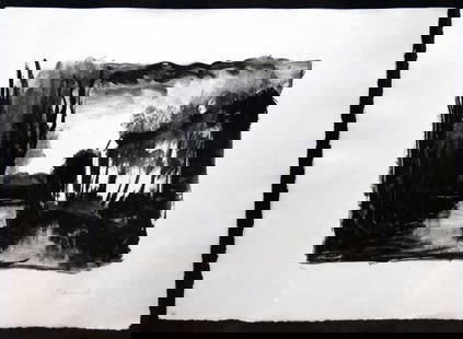 Maurice de Vlaminck - Twilight: Artist: Maurice de VlaminckTitle: TwilightYear: 1926Dimensions: 8 5/8 x 12 5/8 in.Edition: 60 from the rare limited edition of 100Medium: Original lithograph on paperCondition: ExcellentSignature