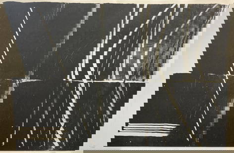 Hans Hartung - Lithograph VII from Farandole: Artist: Hans Hartung Title: Lithograph VII from Farandole Year: 1971 Dimensions: 20 x 30 in. Edition: Numbered from the Rare Limited Edition Publisher: Poligraf