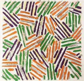 Jasper Johns - Cross hatch: Artist: Jasper Johns Title: Cross hatch Year: 1977 Dimensions: 10in. by 10in. Edition: From the rare limited edition Medium: Original Serigraph on Transpagra pa
