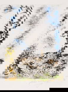 Marc Chagall - The Night Of Love In Saint-Paul: Artist: Marc Chagall Title: The Night Of Love In Saint-Paul Year: 1968 Dimensions: 19 3/8 x 14 7/8 in. Edition: 3 from the limited edition of 50 Medium: Etching