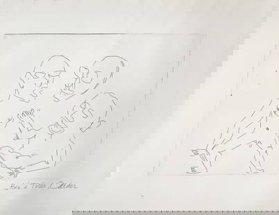 Alexander Calder - Santa Claus III: Artist: Alexander Calder Title: Santa Claus III Year: 1974 Dimensions: 26.75in. by 20.5in. Edition: From the limited edition of 175 Publisher: Editions de L'Her