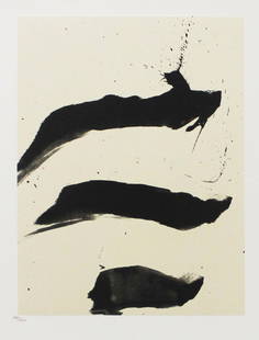 Robert Motherwell - Untitled 13: Artist: Robert Motherwell Title: Untitled 13 Year: 1988 Dimensions: 16in. by 21in. Edition: From the Rare Limited Edition of 750 Publisher: The Limited Edition