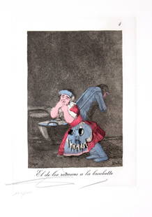 Salvador Dali - El de los ronones a la brochette: Artist: Salvador Dali Title: El de los ronones a la brochette Year: 1977 Dimensions: 17.75in. by 12.25in. Edition: From the limited edition of 200 Publisher: Fe