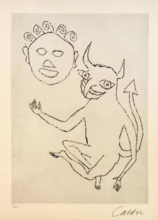 Alexander Calder - Santa Claus II: Artist: Alexander Calder Title: Santa Claus II Year: 1974 Dimensions: 26.75in. by 20.5in. Edition: From the limited edition of 175 Publisher: Editions de L'Hern
