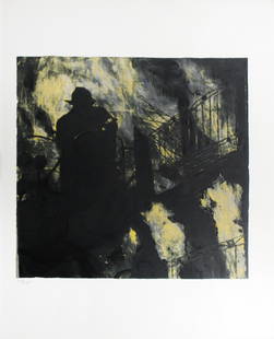Donald Sultan - Untitled from "Visual Poetics": Artist: Donald Sultan Title: Untitled from "Visual Poetics" Year: 1998 Dimensions: 22in. by 17in. Edition: From the limited edition of 395 Publisher: Marco Fine Arts