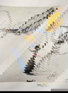 Salvador Dali (After) - Trascendent Passage: Artist: Salvador Dali (After) Title: Trascendent Passage Dimensions: 9 1/2in. by 12in. Edition: From the rare limited edition of 375 Publisher: L.A.P Fine Arts Medi
