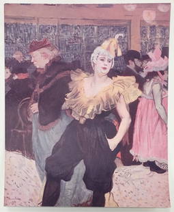 Henri de Toulouse- Lautrec - La Clownesse: Artist: Henri de Toulouse- Lautrec Title: La Clownesse Year: 1920 Dimensions: 10 1/4in. by 8in. Edition: From the limited edition of 200 Publisher: Bernheim Jeu