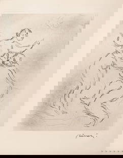 Pierre-Auguste Renoir - Le Fleuve Scamandre: Artist: Pierre-Auguste Renoir Title: Le Fleuve Scamandre Year: 1961 Dimensions: 9in. by 7in. Edition: From the rare limited edition Medium: Etching C