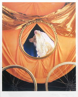 William Wegman - Cinderella: Artist: William Wegman Title: Cinderella Year: 1994 Dimensions: 20.5in. by 17in. Edition: Numbered from the limited edition of 120 Medium: Original offset photo