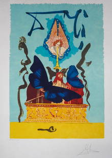 Salvador Dali - The Resurrection: Artist: Salvador Dali Title: The Resurrection Year: 1979 Dimensions: 23 x 16 in. Edition: ILXII From the limited edition of CL Medium: Original lithograph on pa