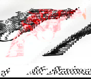 Mr. Brainwash - Fragile: Artist: Mr. Brainwash Title: Fragile Year: 2013 Dimensions: 22 x 30 in. Edition: From the rare limited edition of 75 Medium: Original 5 color serigraph on archi