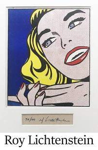 Roy Lichtenstein - Girl: Artist: Roy Lichtenstein Title: Girl Year: 1964 Dimensions: 12 5/8in. by 10 5/8in. Edition: From the Rare Limited Edition of 100 Publisher: E. W. Kornfeld Bern