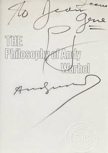 Andy Warhol - The Philosophy of Andy Warhol Original Soup Can Drawing: Artist: Andy Warhol Title: The Philosophy of Andy Warhol Original Soup Can Drawing Year: 1975 Dimensions: 8.5in. by 5in. Edition: A unique and original work of art