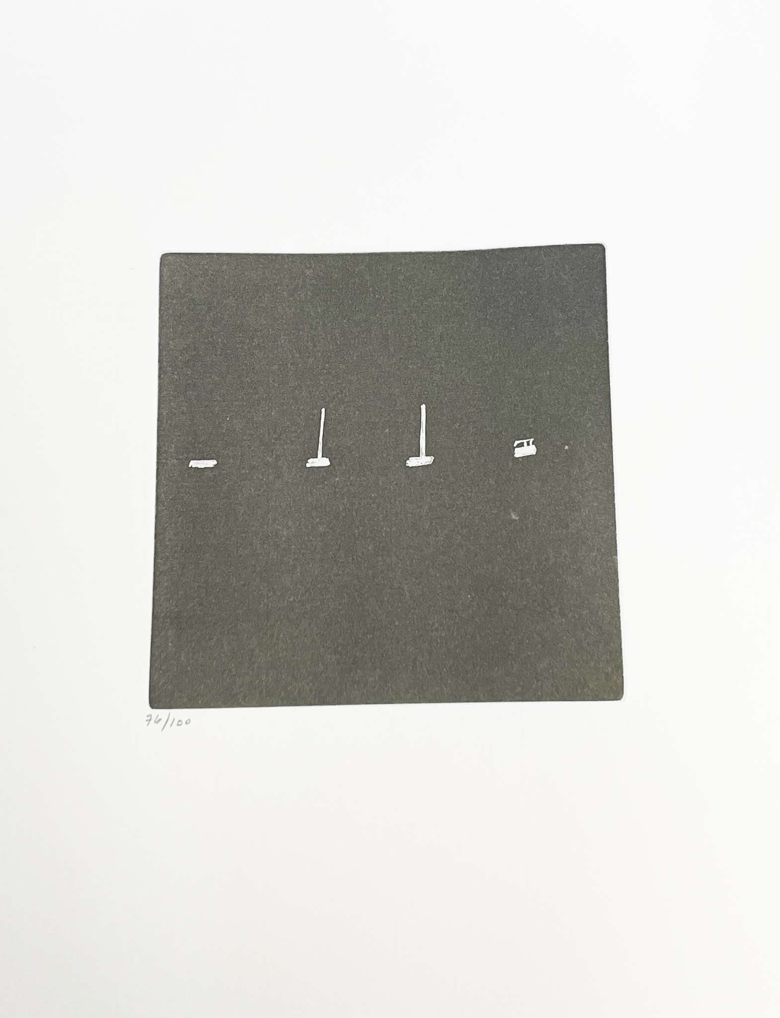 Alex Katz - Reimagined Episode: Artist: Alex Katz Title: Reimagined Episode Year: 2005 Dimensions: 5 x 12 in. Edition: From the rare limited edition of 100 Publisher: Arion Press Su