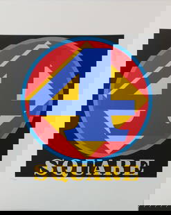 Robert Indiana - Four Square: Artist: Robert Indiana Title: Four Square Year: 1997 Dimensions: 22in. by 17in. Edition: 127 from the rare limited edition of 395 Suite: The American Dream Medium: