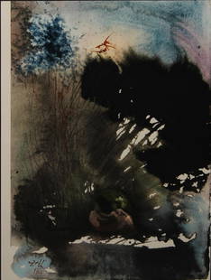 Salvador Dali - Vir et Mulier in Paradiso Voluptatis: Artist: Salvador Dali Title: Vir et Mulier in Paradiso Voluptatis Year: 1969 Dimensions: 13.75in. by 19in. Edition: From the rare limited edition Publisher: Rizzoli Edition