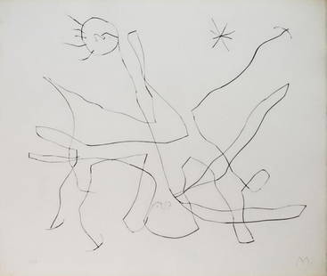 Joan Miro - Untitled XIII from "Flux de l'Aimant": Artist: Joan Miro Title: Untitled XIII from "Flux de l'Aimant" Year: 1964 Dimensions: 19in. by 23in. Edition: From the rare limited edition of 75 Publisher: Ate