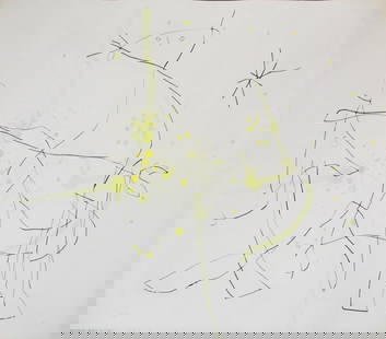 Joan Miro - Untitled IX from "Flux de l'Aimant": Artist: Joan Miro Title: Untitled IX from "Flux de l'Aimant" Year: 1964 Dimensions: 19in. by 23in. Edition: From the rare limited edition of 75 Publisher: Ateli