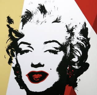 Andy Warhol (After) - Golden Marilyn: Artist: Andy Warhol (After) Title: Golden Marilyn Dimensions: 36 x 36 in. Edition: open edition Publisher: Sunday B Morning Medium: Screenprint on museum board<