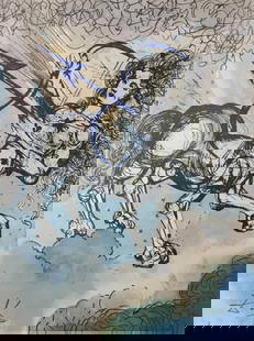 Salvador Dali - Sagittarius: Artist: Salvador Dali Title: Sagittarius Year: 1969 Dimensions: 14in. by 18in. Edition: From the Rare Limited Edition Publisher: Penn Prints Inc New York