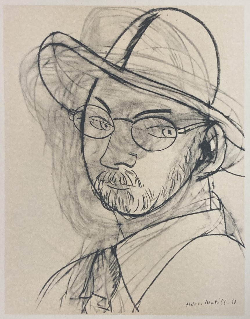 Henri Matisse (After) - Portrait 29: Artist: Henri Matisse (After) Title: Portrait 29 Year: 1954 Dimensions: 7 1/2`in. by 9 7/16in. Edition: From the rare limited edition Publisher: Andre Sauret Ed
