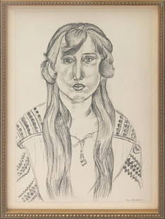 Henri Matisse (After) - Untitled: Artist: Henri Matisse (After) Title: Untitled Year: 1943 Dimensions: 12 1/2in. by 9 1/2in. Edition: from the rare limited edition of 1000 Publisher: Martin Fabi