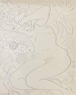 Henri Matisse (After) - Untitled: Artist: Henri Matisse (After) Title: Untitled Year: 1943 Dimensions: 9.5in. by 12.5in. Edition: From the rare limited edition Publisher: Martin Fabiani Editeur<