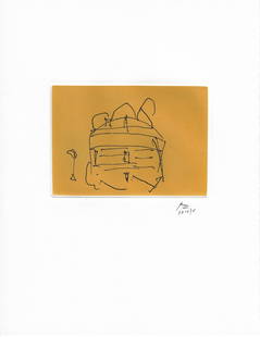 Robert Motherwell - The Tower - Episode I (Telemachus): Artist: Robert Motherwell Title: The Tower - Episode I (Telemachus) Year: 1988 Dimensions: 13 x 10 in. Edition: IV from the limited Printer's Proof edition of V, aside from th