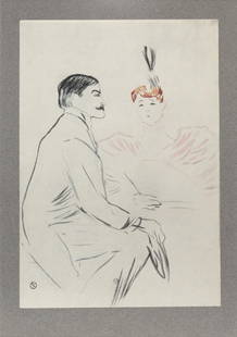 Henri Toulouse-Lautrec (After) - Lucien Guitry et: Artist: Henri Toulouse-Lautrec (After) Title: Lucien Guitry et Jeanne Grainer Dans Year: 1930 Dimensions: 12 1/2in. by 14 3/4in. Edition: V from the rare limited edition of X P