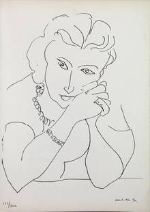 Henri Matisse (after) - Untitled: Artist: Henri Matisse (after) Title: Untitled Year: 1946 Dimensions: 10.5in. by 8.25in. Edition: From the rare limited edition of 300 Publisher: Joseph Zichieri Maitre; Par