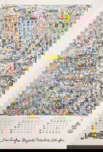 James Rizzi  - Early Times Poster: Artist: James Rizzi Title: Early Times Poster Year: 1990 Dimensions: 16 1/2in. by 23 1/2in. Edition: From the rare limited edition Medium: Offset lithographic
