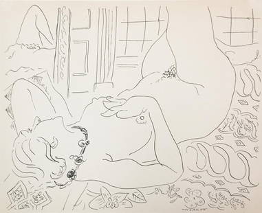 Henri Matisse (After) - Untitled: Artist: Henri Matisse (After) Title: Untitled Year: 1936 Dimensions: 11in. by 8.5in. Edition: From the rare limited edition Publisher: Editions Cahiers D'Art Pa